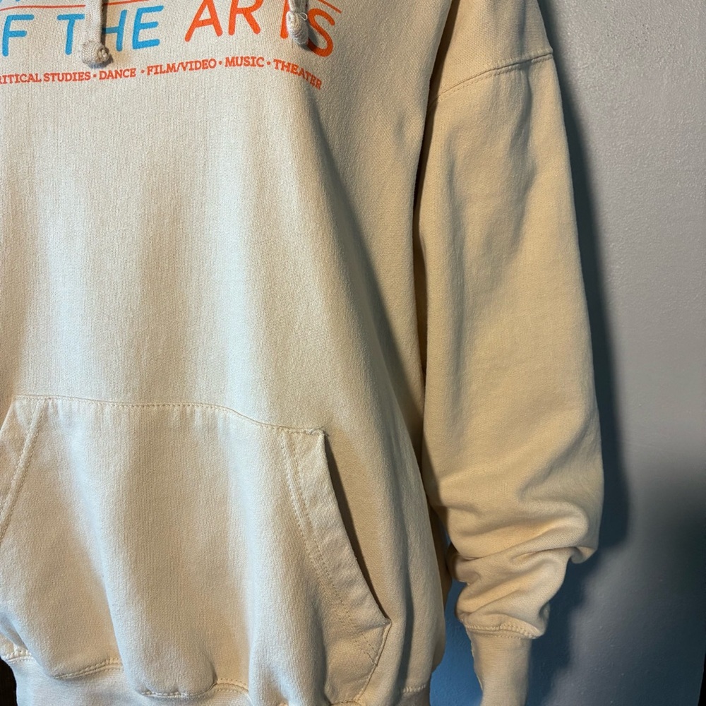 Zuni Women's Sweatshirt Size L Graphic Print Kangaroo Pocket Hooded Cotton Blend - Picture 6 of 6